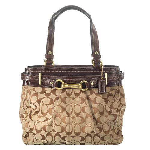 Coach Hamptons Signature Carryall Tote