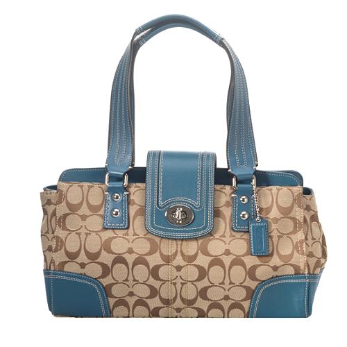 Coach Hamptons Signature Carryall Tote