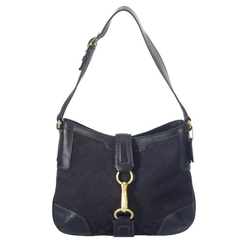 Coach Hamptons Signature Hobo Handbag 