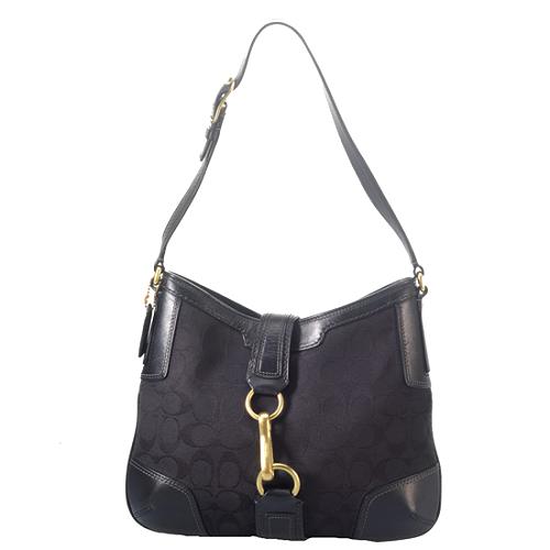 Coach Hamptons Signature Hobo Handbag 