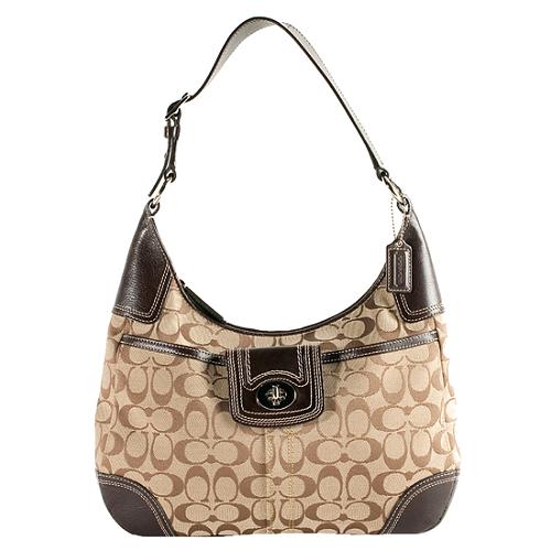 Coach Hamptons Signature Hobo Handbag