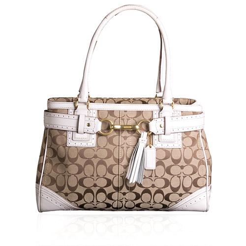 Coach Hamptons Signature Large Carryall Tote