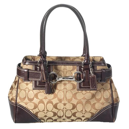 Coach Hamptons Signature Large Carryall Tote