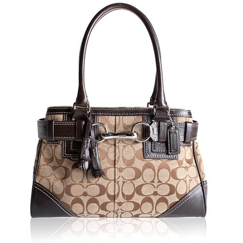 Coach Hamptons Signature Medium Carryall Tote