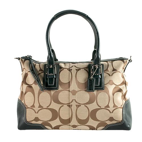 Coach Hamptons Signature Satchel Handbag