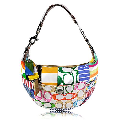 Coach Hamptons Weekend Patchwork Hobo Handbag