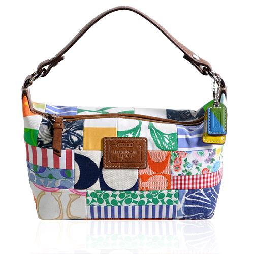 Coach Hamptons Weekend Patchwork Top Handle Handbag