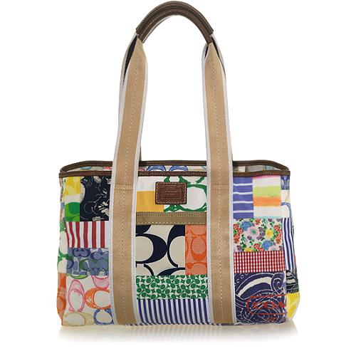 Coach Hamptons Weekend Patchwork Tote