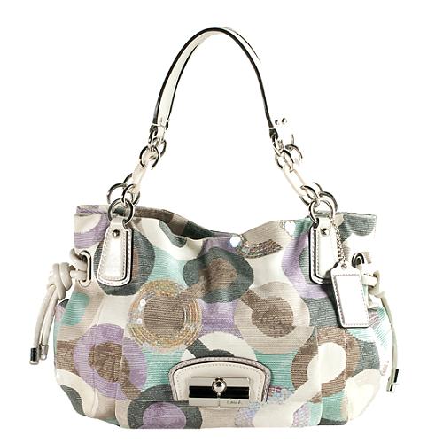 Coach Kristin Graphic Op Art Satchel Handbag