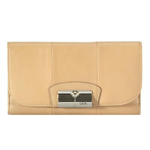 Coach Kristin Leather Slim Envelope Wallet