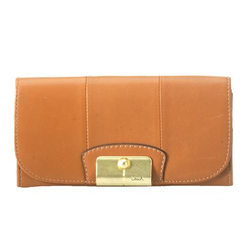 Coach Kristin Leather Slim Envelope Wallet