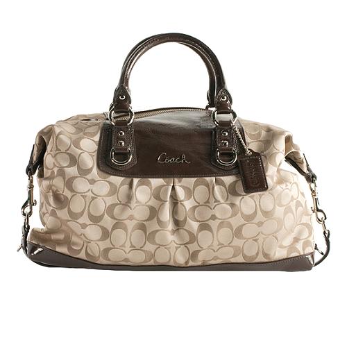 Coach ashley signature satchel online