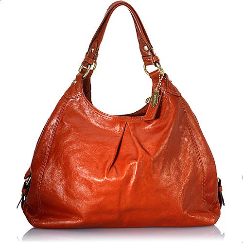 Coach Large Maggie Leather Hobo Handbag