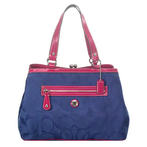 Coach Laura Signature Medium Carryall Tote