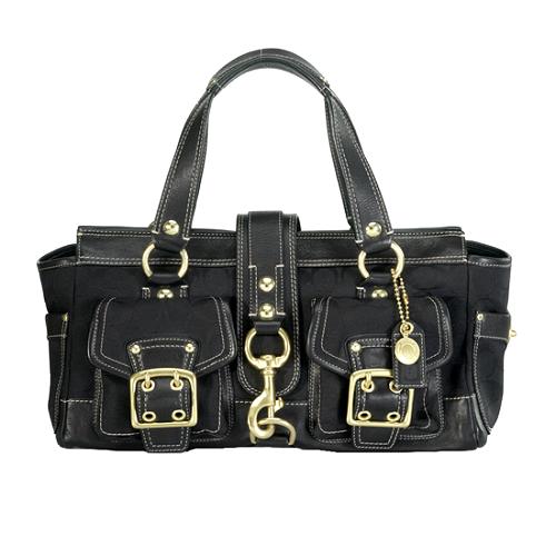 Coach Legacy Signature Satchel Handbag 