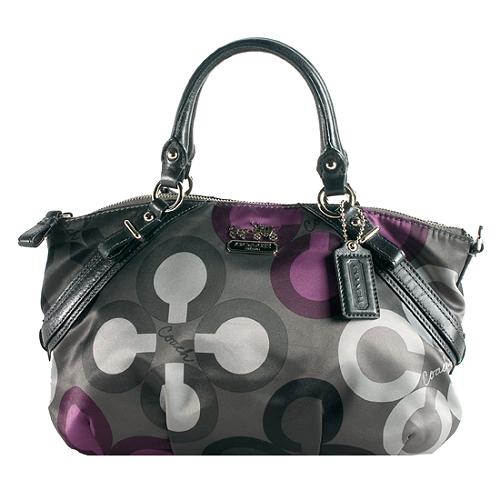 Coach Madison Clover Print Sophia Satchel Handbag