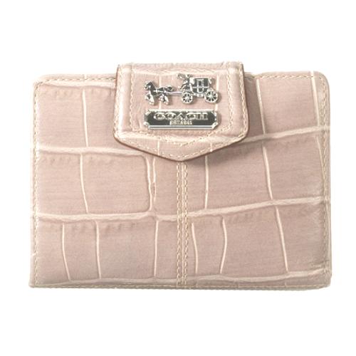  Coach Madison Croc Embossed Wallet