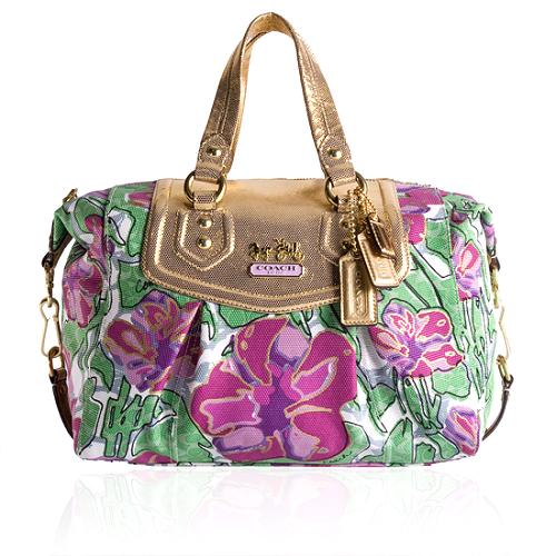 Coach floral satchel online