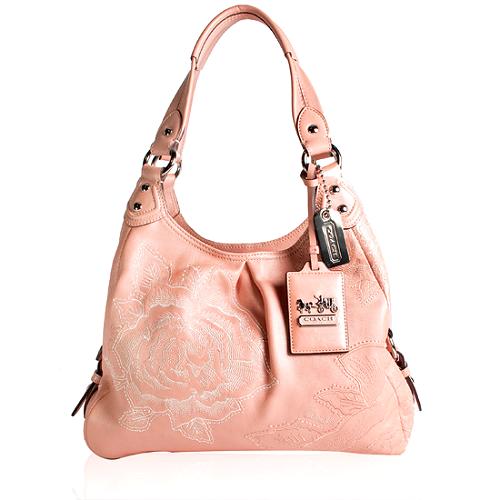 Coach Madison Floral Embroidered Maggie Shoulder Handbag