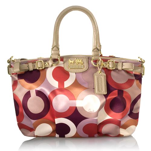 Coach Madison Graphic OP Art Sophia Satchel Handbag