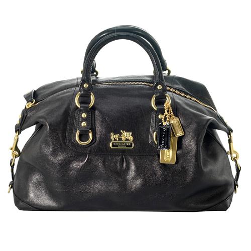 Coach Madison Leather Large Sabrina Satchel Handbag