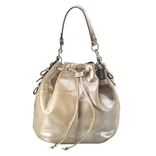 Coach Madison Leather Marielle Drawstring Shoulder Handbag