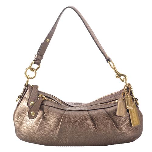 Coach Madison Metallic Small Leather Hobo Handbag