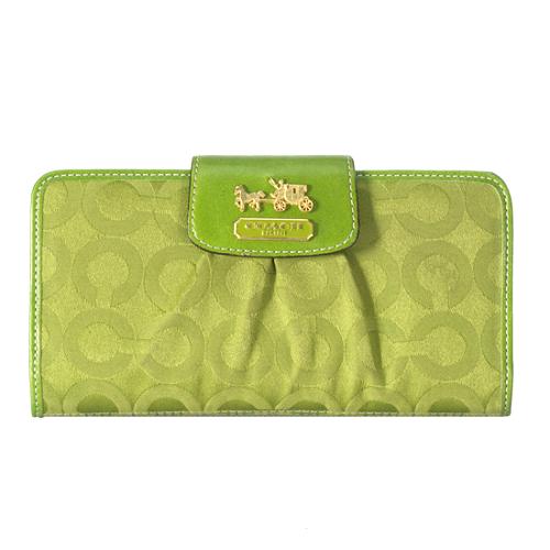 Coach Madison Op Art Checkbook Wallet