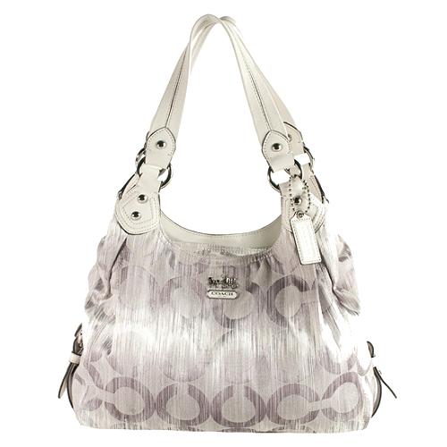 Coach Madison Op Art Ikat Maggie Shoulder Handbag