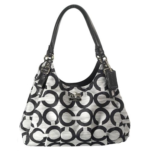 Coach Madison Op Art Maggie Shoulder Handbag