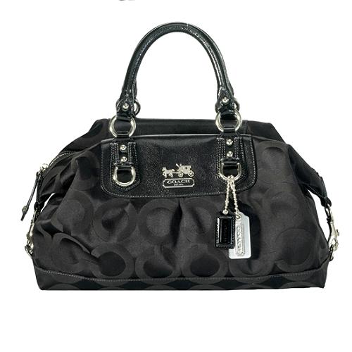 Coach Madison Op Art Sabrina Large Satchel Handbag