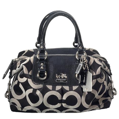 Coach Madison Op Art Sabrina Satchel Handbag