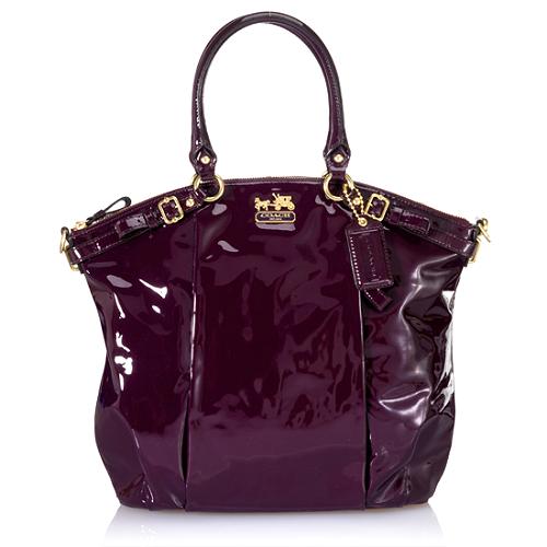 Coach Madison Patent Lindsey Satchel Handbag