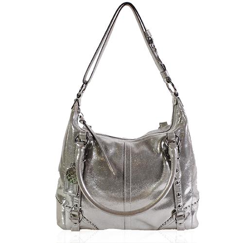 Coach Metallic Leather Alexandra Tote