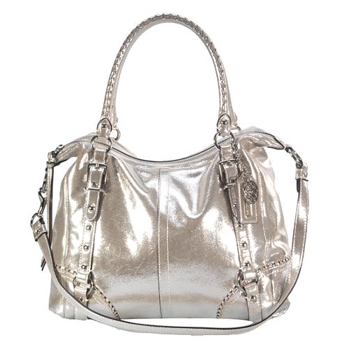 Coach Metallic Leather Alexandra Tote