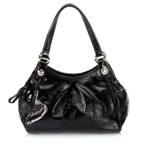 Coach Mia Mini Maggie Patent Leather Satchel Handbag