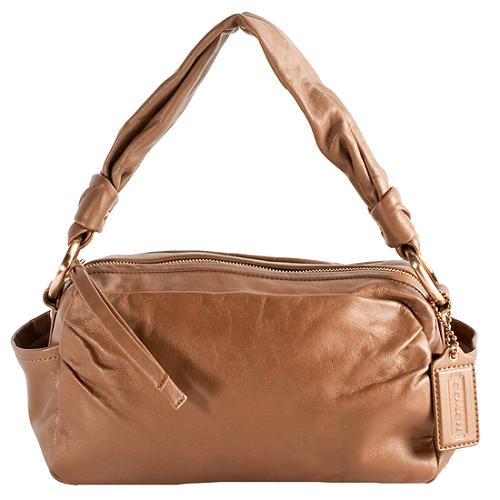 Coach Parker Leather Zip Shoulder Handbag