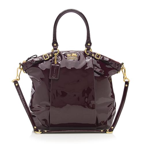 Coach Patent Leather Madison Lindsey Satchel 