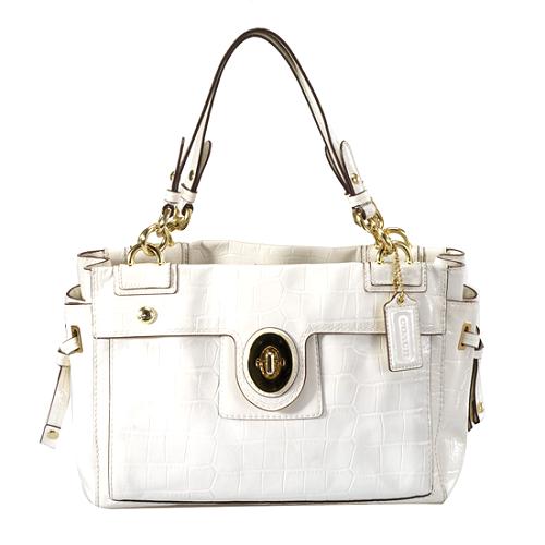 Coach Peyton Embossed Exotics Carryall Tote