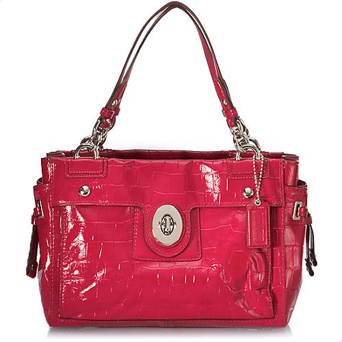 Coach Peyton Embossed Exotics Handbag