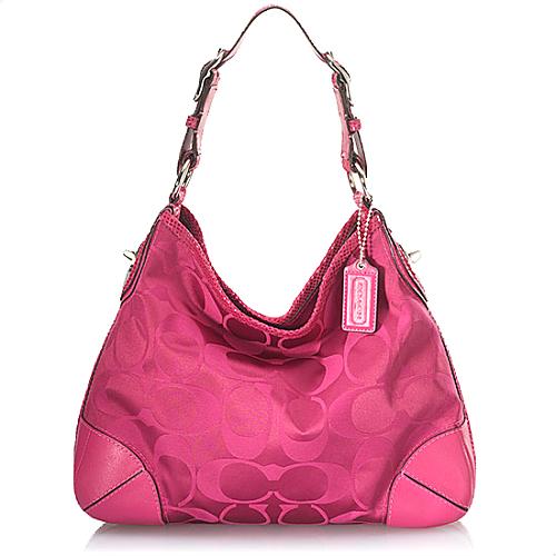 Coach Peyton Signature Sateen Shoulder Bag