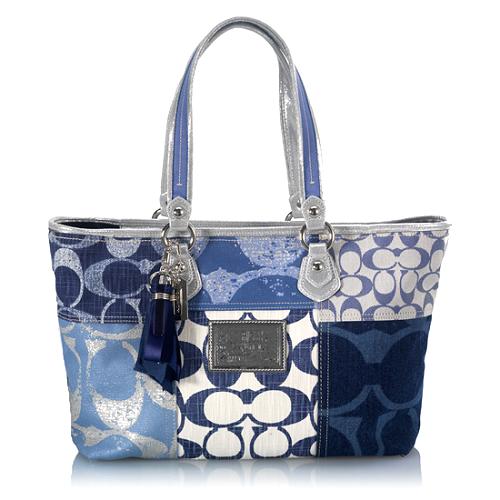 Coach Poppy Denim Patchwork Tote Coach Handbags Bag Borrow or Steal