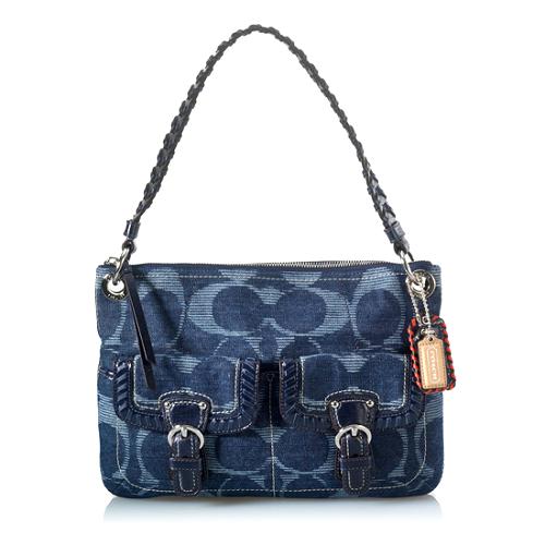 Coach Poppy Denim Signature Hippie Handbag Coach Handbags Bag Borrow or Steal