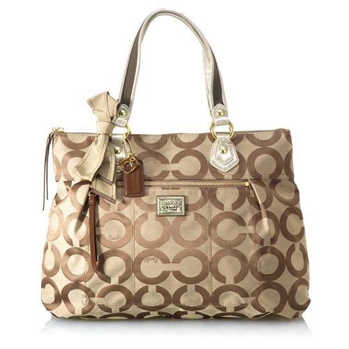 Coach Poppy OP Art Glam Tote