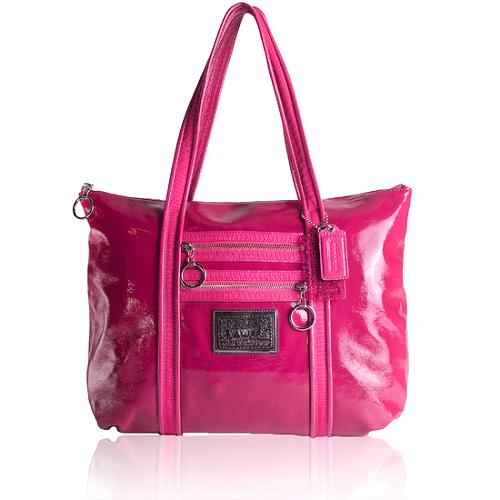 Coach Poppy Patent Leather Glam Tote