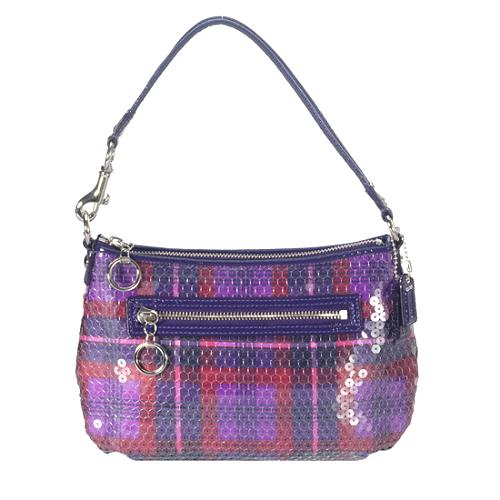 Coach Poppy deals Occasion Sequin Plum Bag