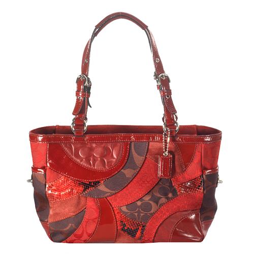 Coach Signature Circle Patchwork Gallery Tote