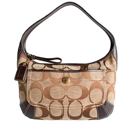 Coach Signature Ergo Hobo Handbag 