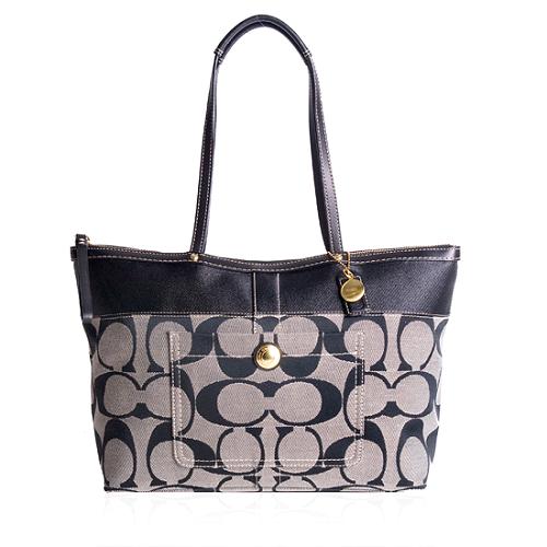 Coach Signature Stripe Tote