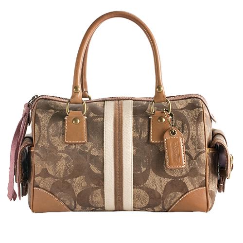 Coach Signature Tie Dye Satchel Handbag